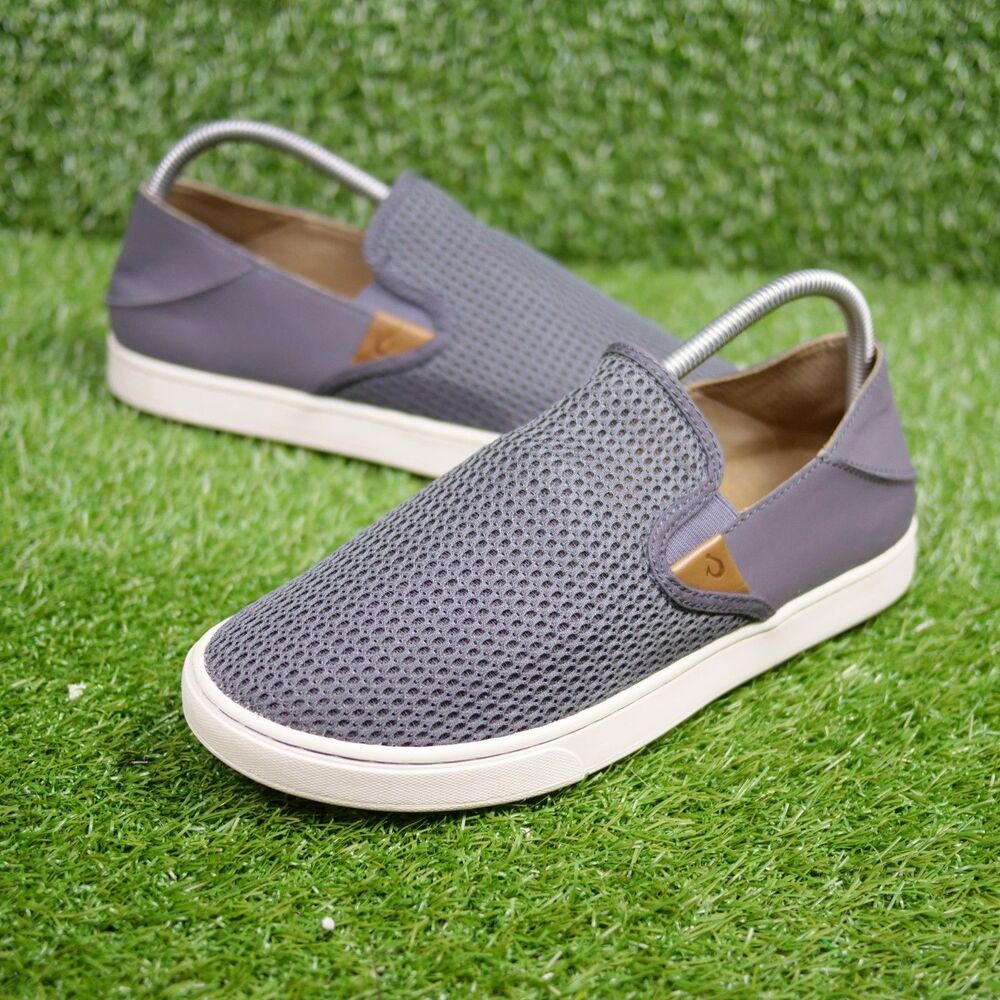 OluKai Pehuea Slip-On Sneakers – Pavement Gray – Women's Size 10